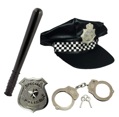 Polizei hut set kostüm - polizei,