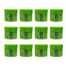 12x Fonex Styling Wax Matte Look Haarwachs Matt Effect (12x 100ml) Grün 1200ml
