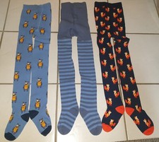 3 Strumpfhosen, Grundfarbe blau, Marke TCM, Größe 122_128