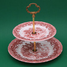 Grindley Country Style England Landhausstil rot Etagere 2 stufig ø 25,5 cm