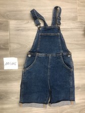 Kurze Mädchen Jeans Latzhose