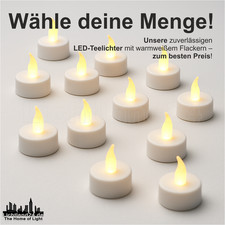 1-100 Auswahl LED Teelichter
