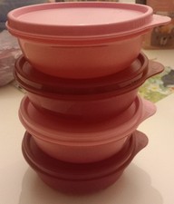 ? Tupperware Set 4x 300ml kleine Hitparade rot und rosa Neu/ Ovp ?