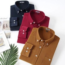 Herren Einfarbig Hemd Business