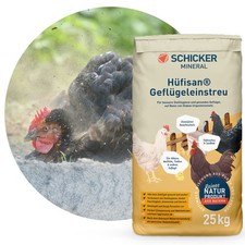 Schicker Mineral Hüfisan Geflügeleinstreu 25 kg Badesand Hühner Staubbad Milben