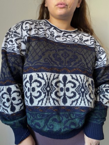 Vintage strickpullover damen - strickpullover,