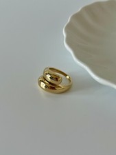 Eleganter Ring Gold Silber