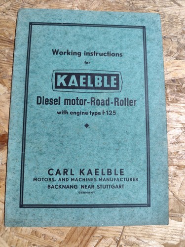 Kaelble diesel motor walze - diesel,