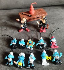2 x Gargamel, Schleich Labor Konvolut, 10 x Fußballschlümpfe Edeka