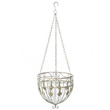 Hängeampel antikweiß Kette