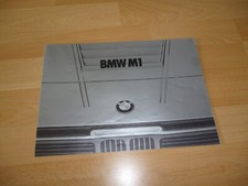 BMW M1 Sportwagen Prospekt