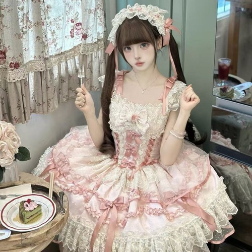 Lolita spitze kleid mit - lolita,