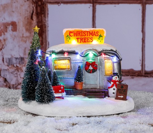 Led weihnachts dorf szene - led,