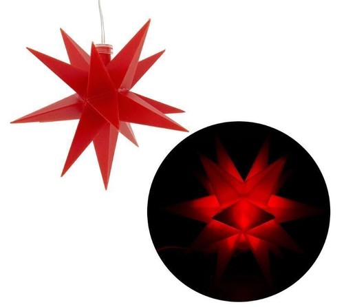 Led weihnachtsstern rot - weihnachtsstern, in