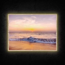 LED Leuchtbild - Strand im