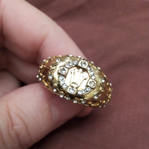 Krone bullaugenmotiv ring - krone,
