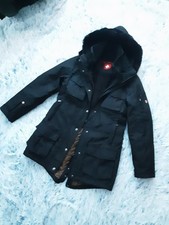 Original Wellensteyn Mantel Parka mit Kapuze Damen schwarz Gr.S/36  Top