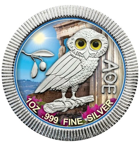 Unze silber eule - 1,