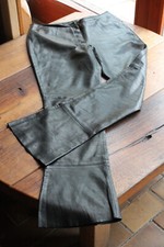 Schwarze vintage lammlederhose - schwarze,