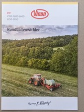 VICON BW Rundballenwickler Prospekt Traktor Bulldog Schlepper