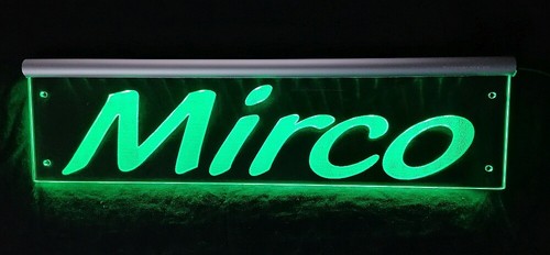 Mirko led namensschild oder - led,