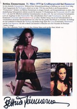 Autogramm - Bettina Zimmermann