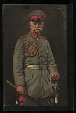 Künstler-AK Heerführer August von Mackensen im Portrait 