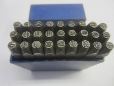 Schlagzahlen-Satz 3mm Schlagzahlensatz Buchstaben Hoffmann Einschlagzahlen ABC