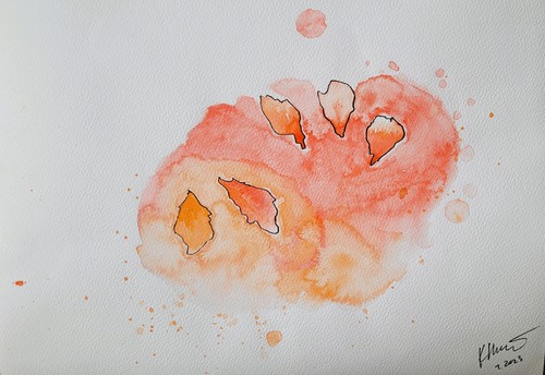 Aquarellbild selbstgemalte - selbstgemalte, a4