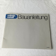 Märklin Metall 14900 Bauanleitung 104 Seiten für Modelle aus Metallbaukästen