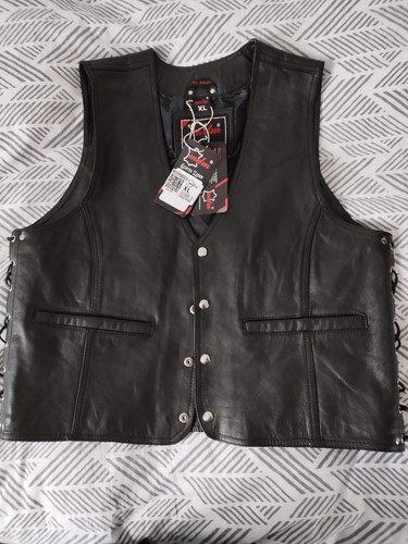 Lederweste biker kutte - lederweste, neu
