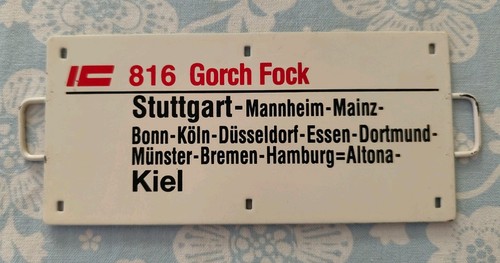 Zuglaufschild 816 gorch - zuglaufschild, ic