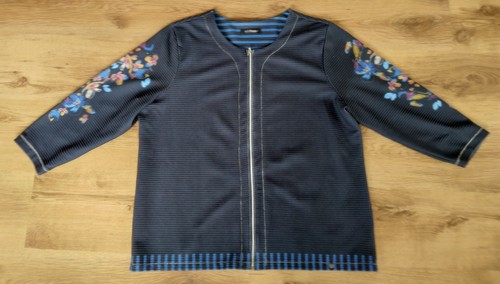 Cardigan marine bunt 48 - gr.,