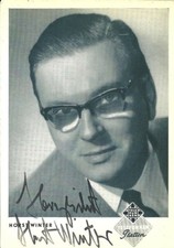 HORST WINTER Original Autogramm signierte Telefunken Postkarte 60er Jahre