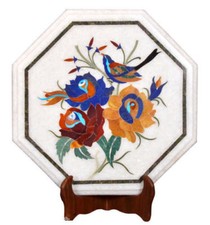 12 " Weißer Marmor Seite /