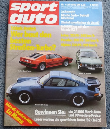 Sport auto 1982 - bmw, alpina
