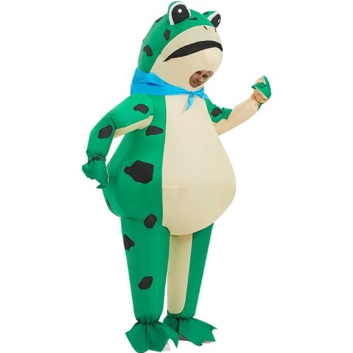 Aufblasbares frosch kostüm - aufblasbares,