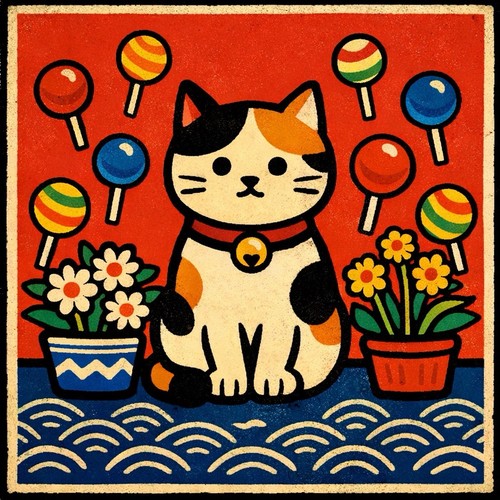 Katze inspiriert ukiyo - katze, ukiyo-e