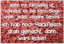 Puzzle-Botschaft eckig ~ Hackfleisch - schreibe ich unter Koch-Blogs ~ 120 Teile