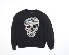 Zara Man Schwarz Totenkopf