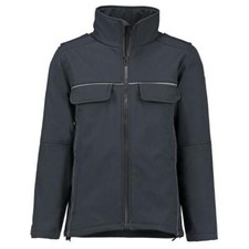Dienstjacke Softshell Jacke  Feuerwehr Polizei DRK THW mit Schulterklappen 