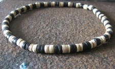 Choker Halskette schwarz beige