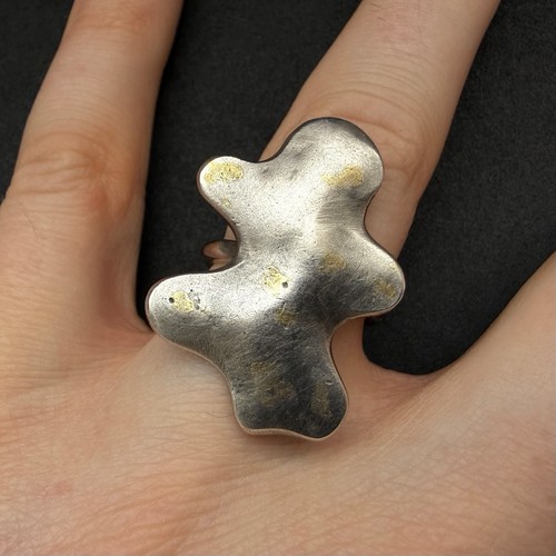 Moderner designer ring silber - moderner,