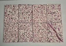 Acrylbild -bilder auf Leinwand m. Strukturpaste, Abstrakt 30x40cm Serie 8 Stück