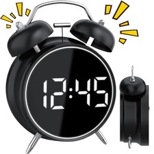 LED Retro Digitaluhr mit Sound