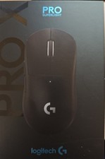 Logitech Pro x Superlight Wireless Gaming-Maus, Schwarz, Kabellos