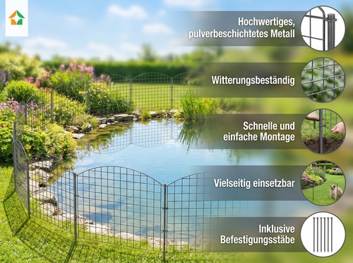 Teichzaun oberbogen 390 - oberbogen,