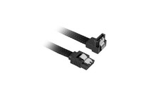 Sharkoon Sata III Kabel 90° sleeve schwarz, 100 cm