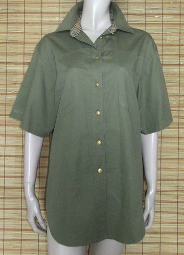 Olivgrüne bluse cotton - bluse,