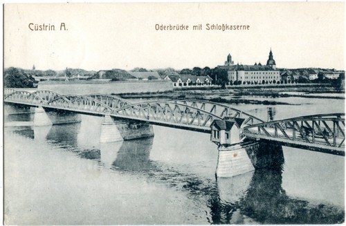 Küstrin oderbrücke - ak,
